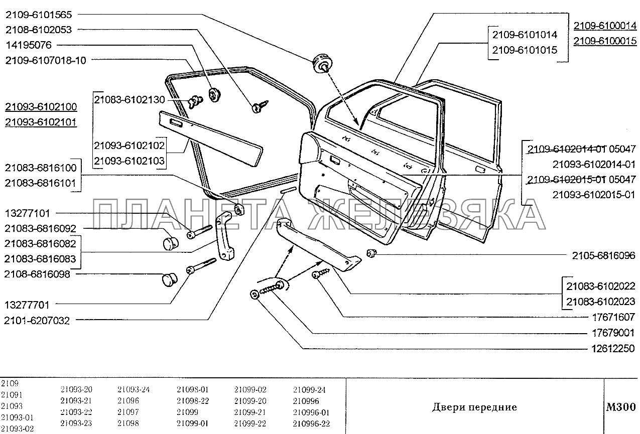 Двери передние ВАЗ-2109